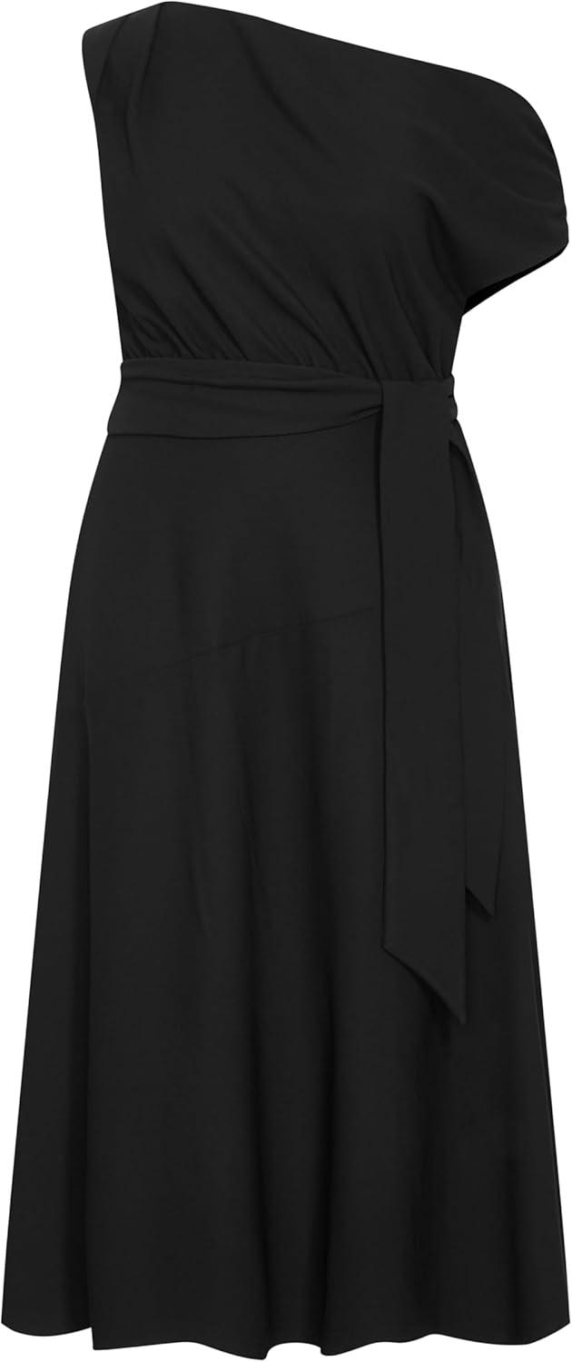 image:imageCity Chic Womens Plus Size Dress Kate Off Shoulder MidiBlack