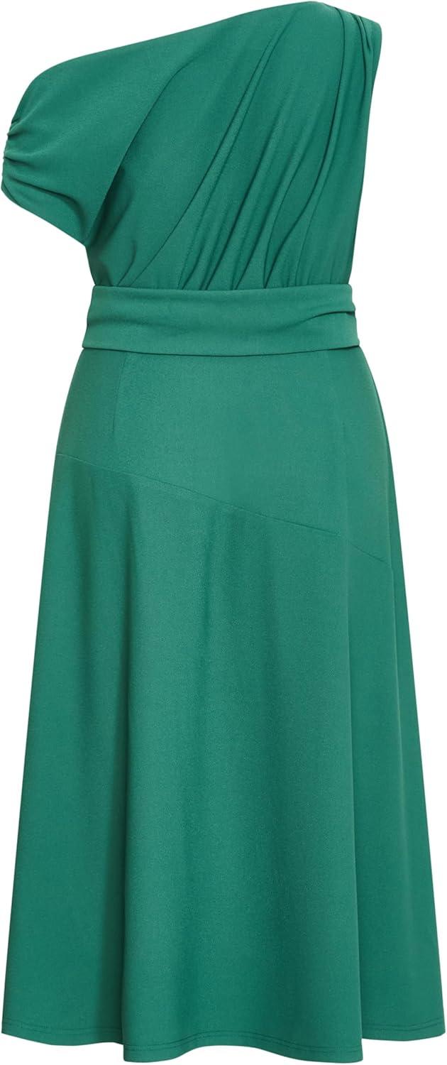 image:imageCity Chic Womens Plus Size Dress Kate Off Shoulder MidiJade