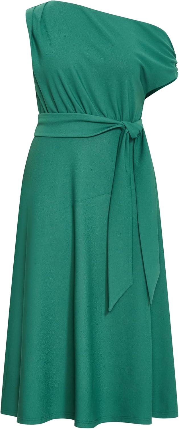 image:imageCity Chic Womens Plus Size Dress Kate Off Shoulder MidiJade