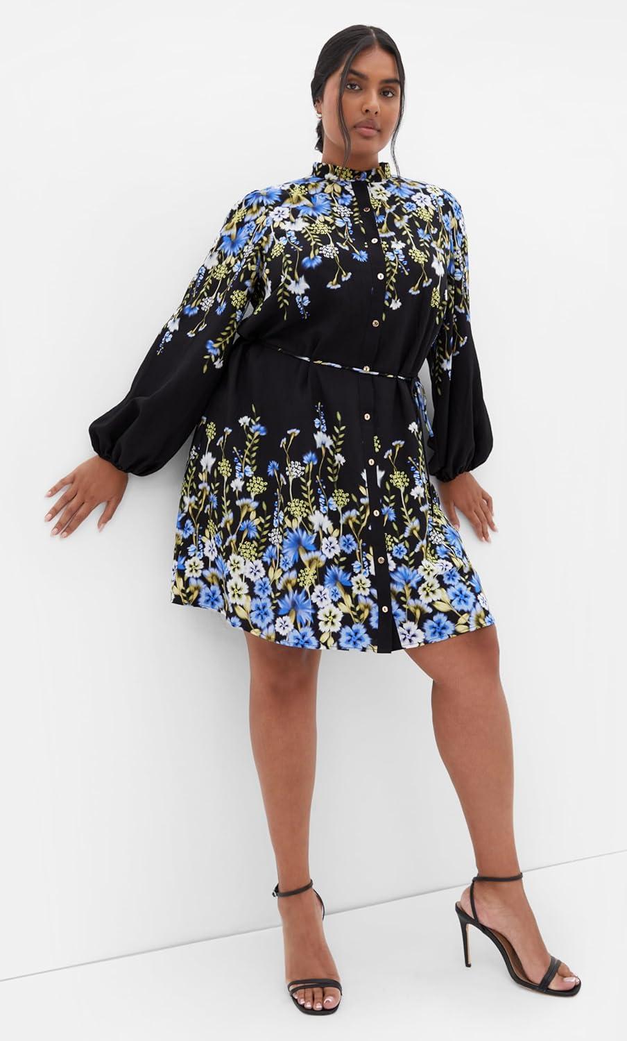 image:imageCity Chic Womens Plus Size Dress LillianaMeadow Black