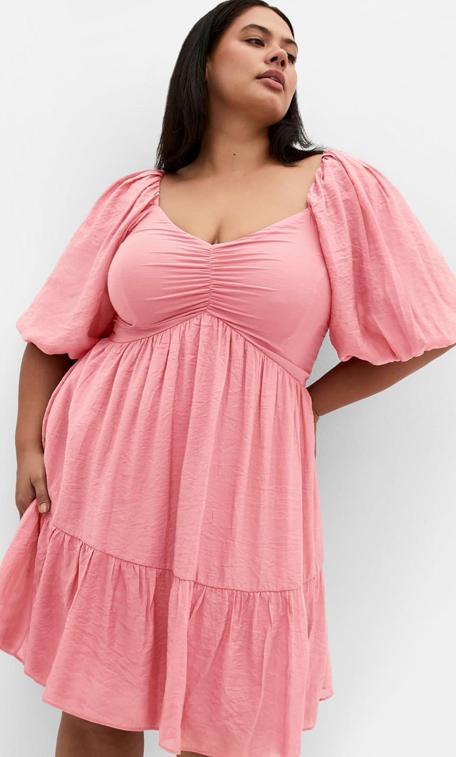 image:imageCity Chic Womens Plus Size Dress MarcyDeep Rose