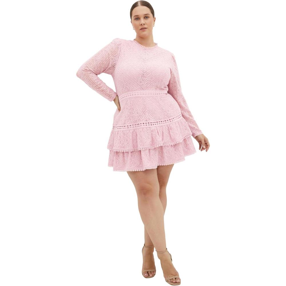 image:imageCity Chic Womens Dress Gabriella LaceSoft Rose
