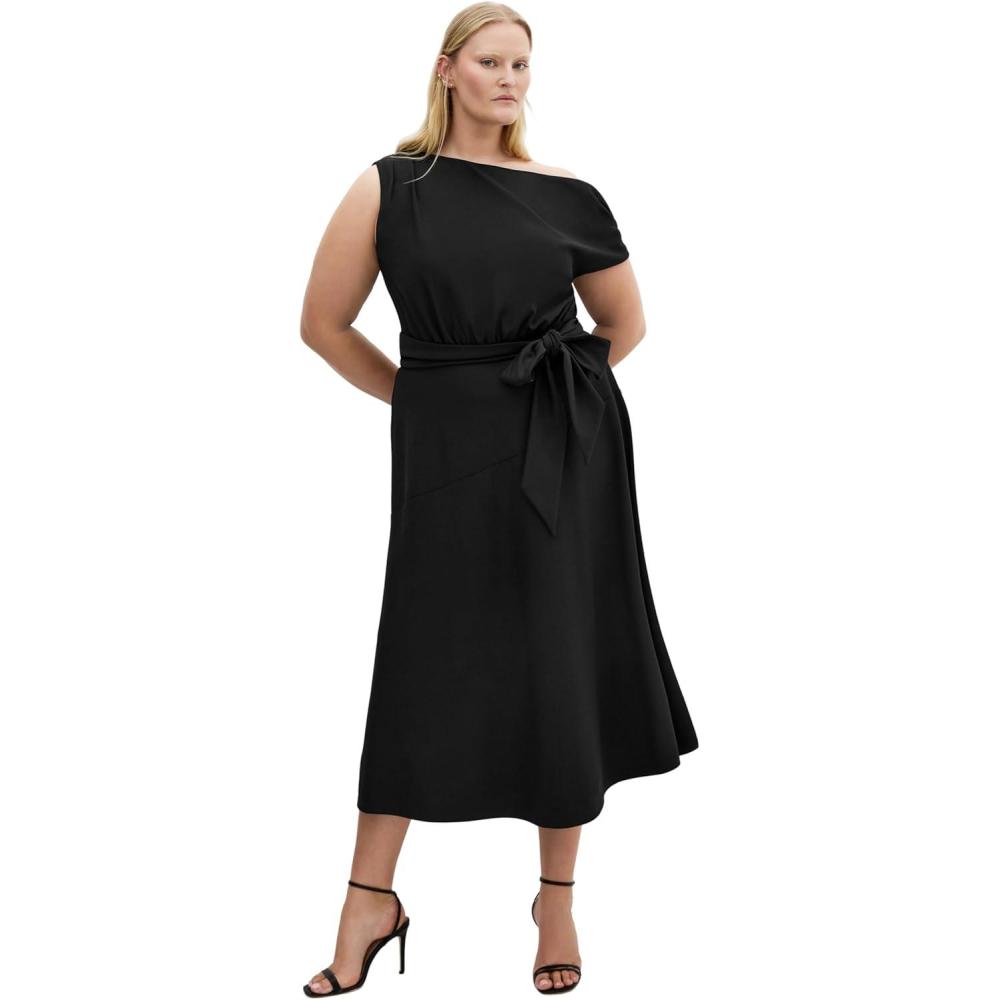 image:imageCity Chic Womens Plus Size Dress Kate Off Shoulder MidiBlack