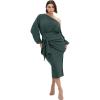 image:imageCity Chic Womens Plus Size Cocktail Dress  Alysia Tie Front MidiForest