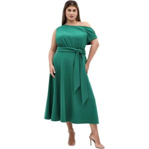 City Chic Women’s Plus Size Dress – Kate Off Shoulder Midi(Jade)
