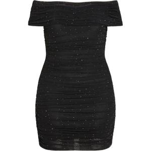 City Chic Women’s Plus Size Dress – Kiera Night Queen(Black)