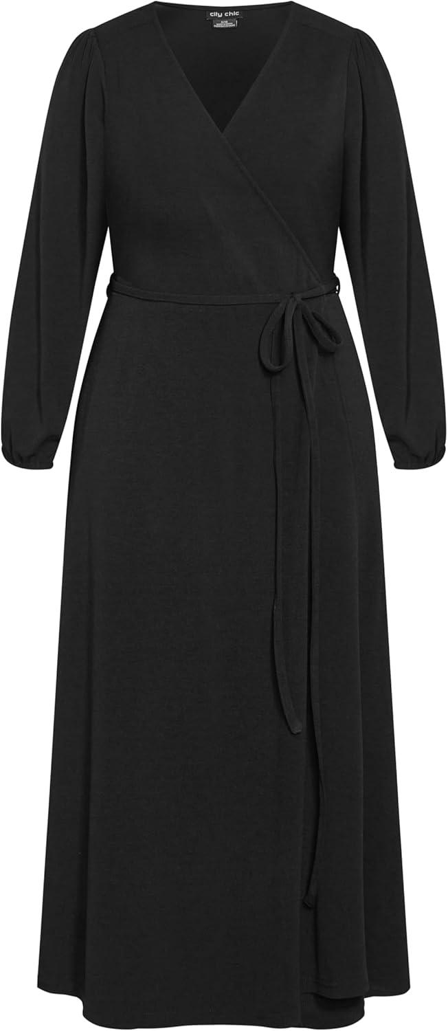 image:imageCity Chic Plus Size Dress Wrap Hayden DressBlack