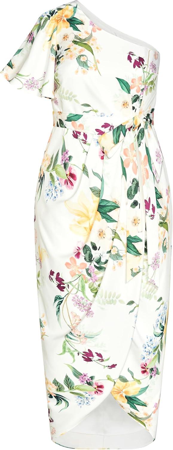 image:imageCity Chic Womens Plus Size Bonnie Maxi DressIvory Sunnie Floral