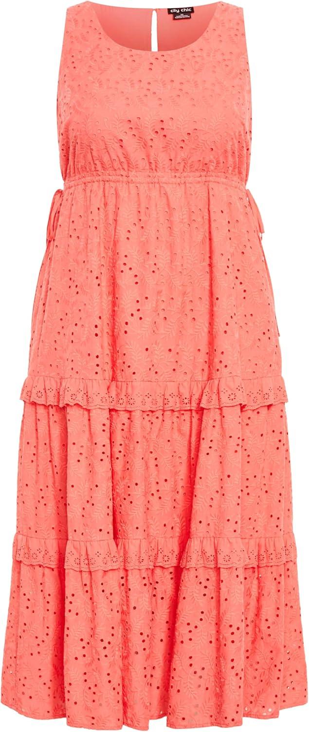 image:imageCity Chic Womens Plus Size Bridie DressSugar Coral