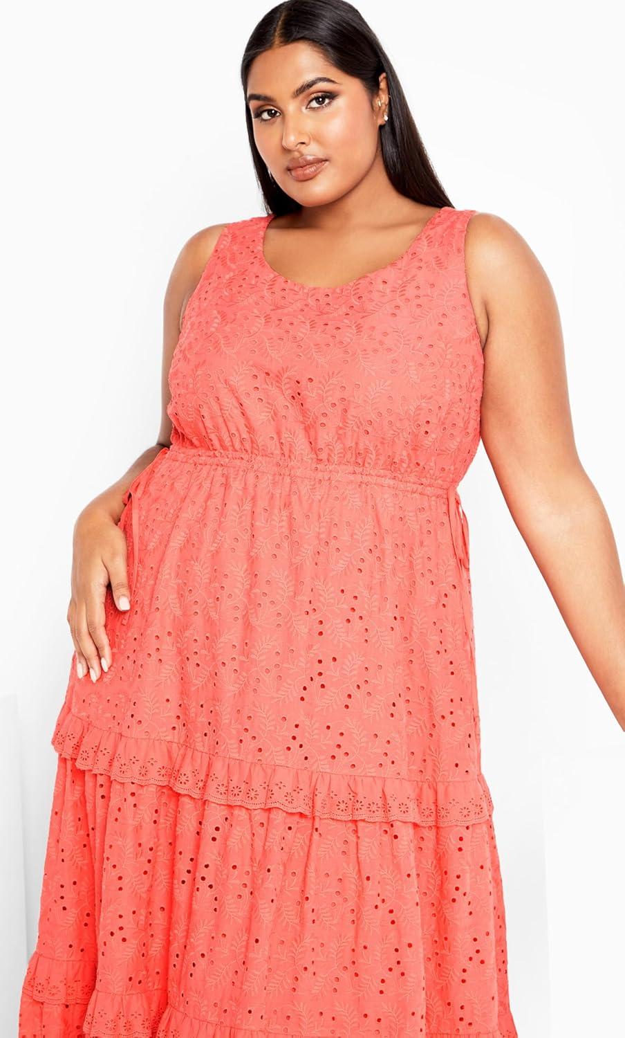 image:imageCity Chic Womens Plus Size Bridie DressSugar Coral