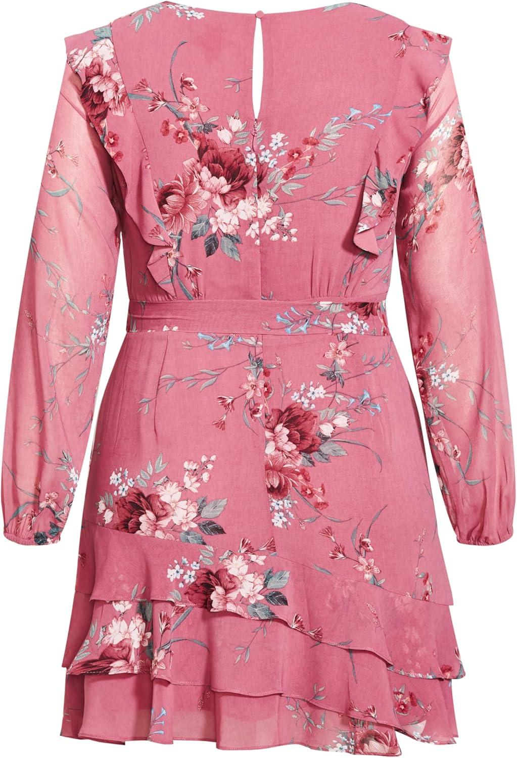 image:imageCity Chic Womens Plus Size Dress LaurenRosey Whimsical Fl