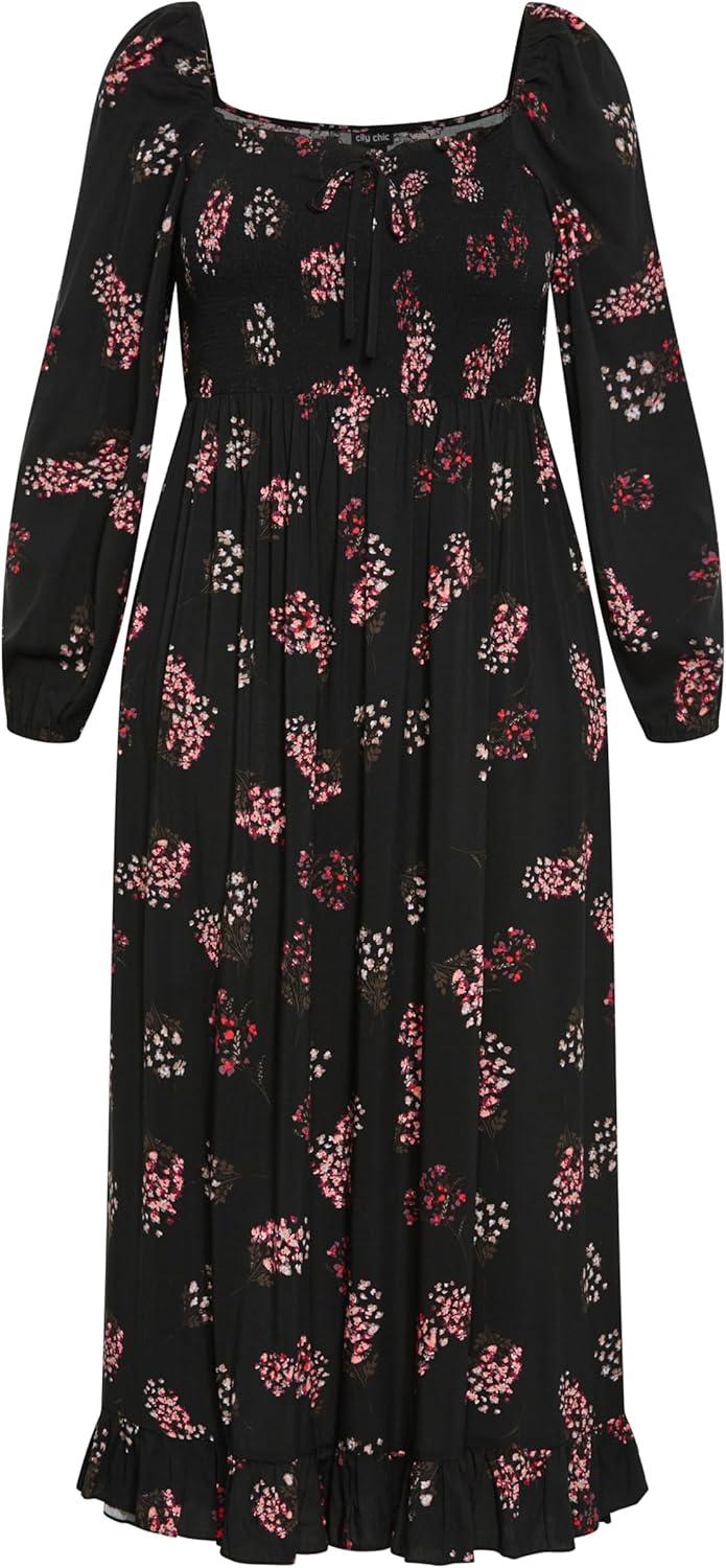 image:imageCity Chic Womens Plus Size Kylie JumpsuitCassie Floral
