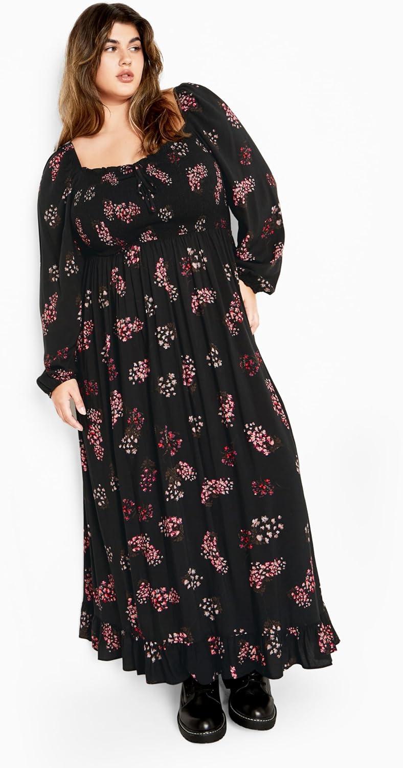 image:imageCity Chic Womens Plus Size Kylie JumpsuitCassie Floral