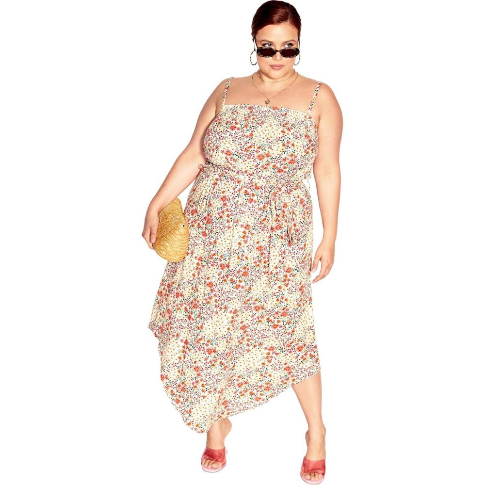 image:imageCity Chic Womens Tamika Print DressFloral Breeze