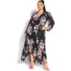 image:imageCITY CHIC Plus Size Dress Samara Maxi DressBlack Full Bloom