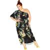 image:imageCity Chic Womens Plus Size Bonnie Maxi DressBlk Sunnie Floral
