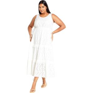 City Chic Women’s Plus Size Bridie Dress(Ivory)