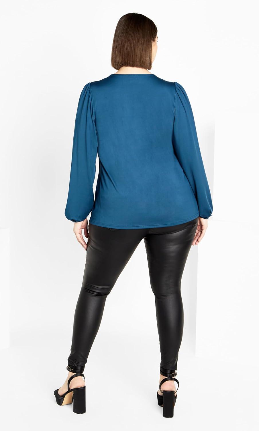 image:imageCity Chic Womens Plus Size Top RomeeMidnight