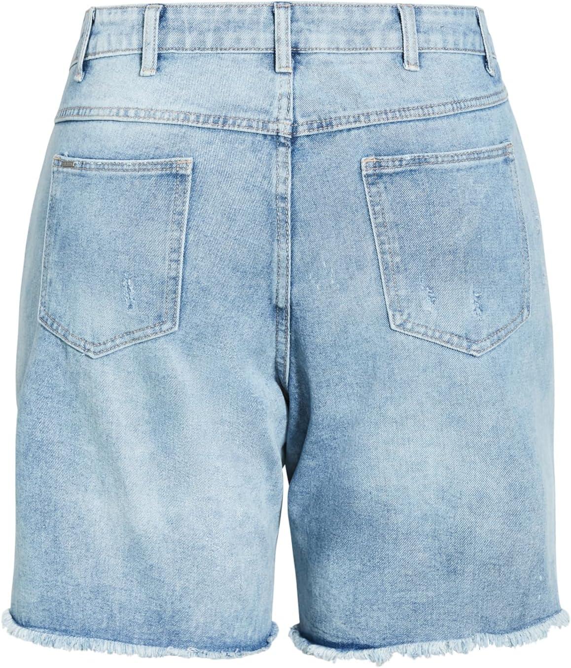 image:imageCity Chic Womens Plus Size Short Supa SplitLight Wash