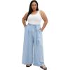 image:imageCity Chic Plus Size Pants  Santorini Wide LegLight Wash
