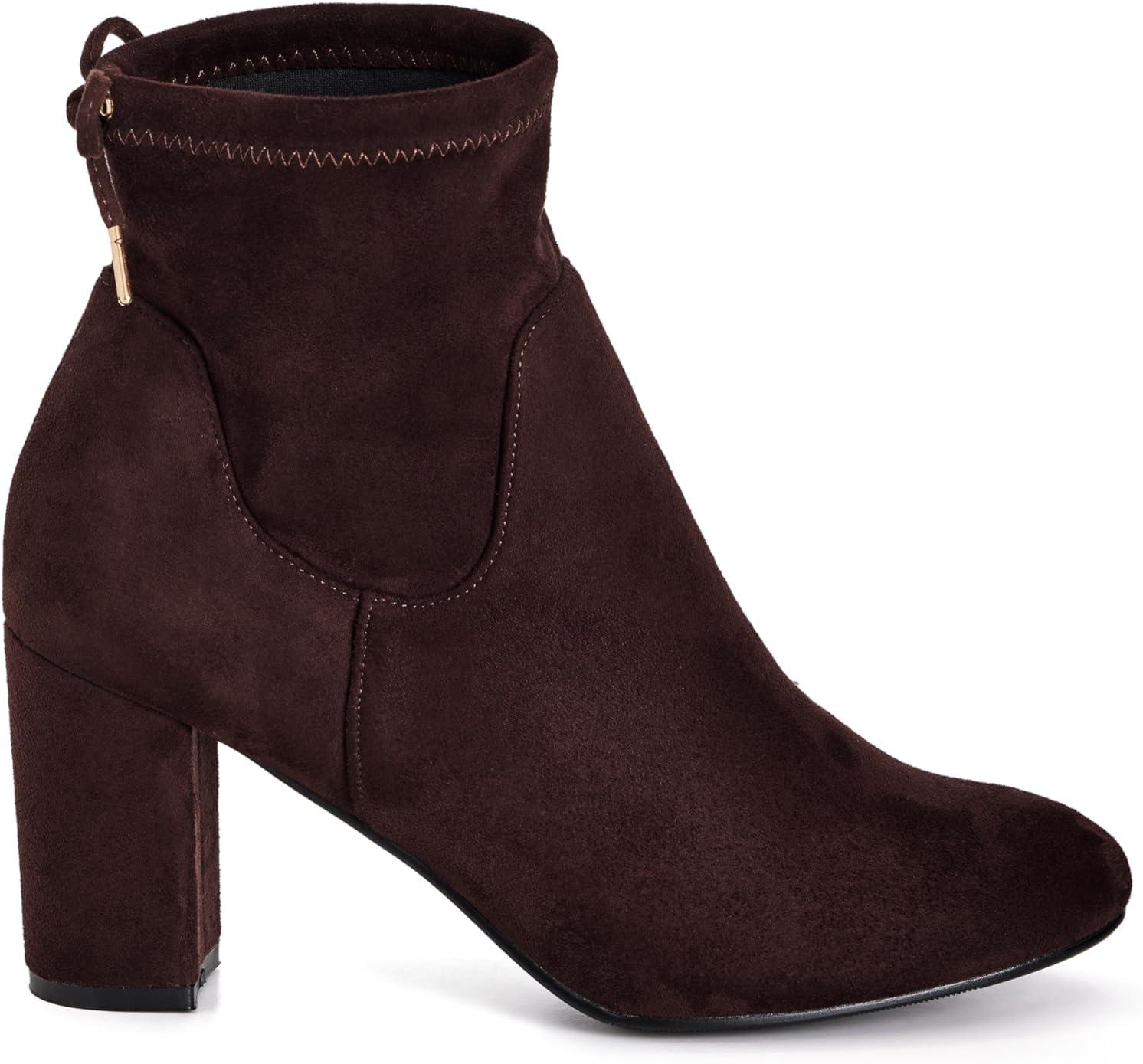 image:imageCity Chic WIDE FIT MID BOOT KATYAChoc Brown