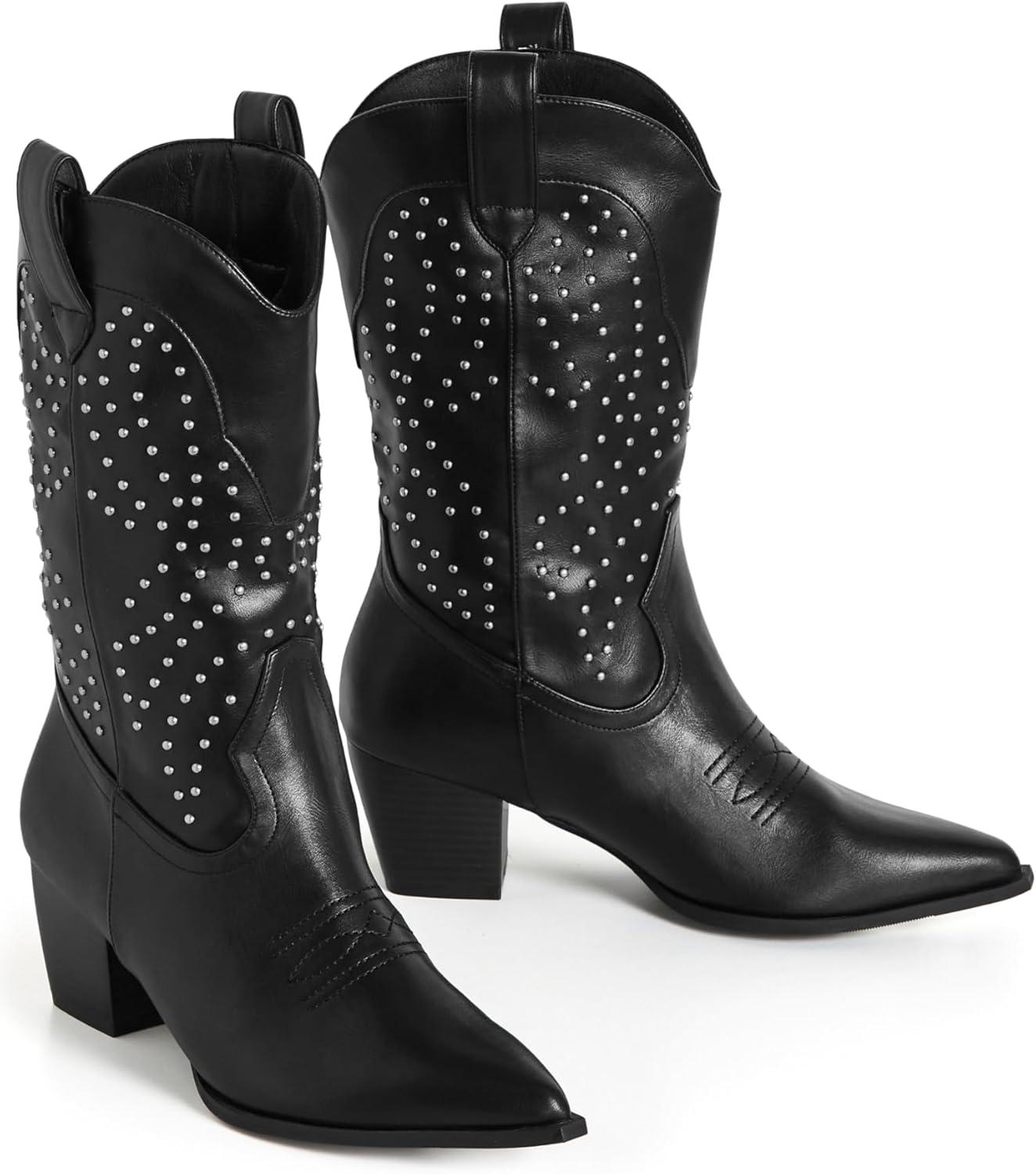 image:imageCity Chic Womens Boot WIDE FIT Western EdgeBlack