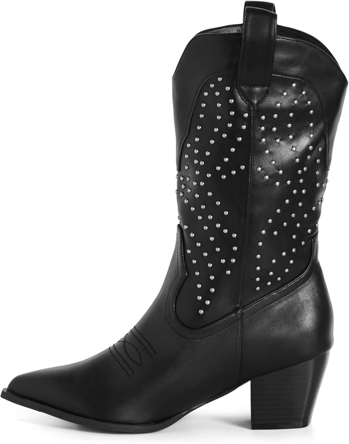 image:imageCity Chic Womens Boot WIDE FIT Western EdgeBlack