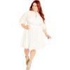 image:imageCity Chic Womens Plus Size Dress Festival in Ivory Size 22Ivory