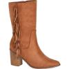image:imageCity Chic womens Wide Fit Tassel Mid BootBrown