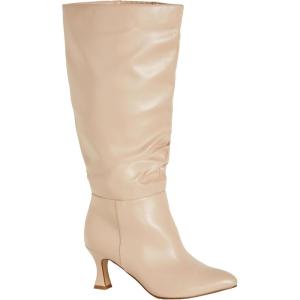 City Chic Women’s Boot – WIDE FIT Lisa(Nude)