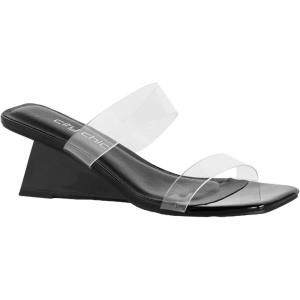 City Chic Women’s Wedge – WIDE FIT Layla(Black)