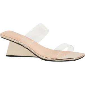 City Chic Women’s Wedge – WIDE FIT Layla(Gold)