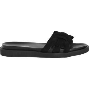City Chic Women’s Wide Fit Slide Sandals – Star Weave(Black)