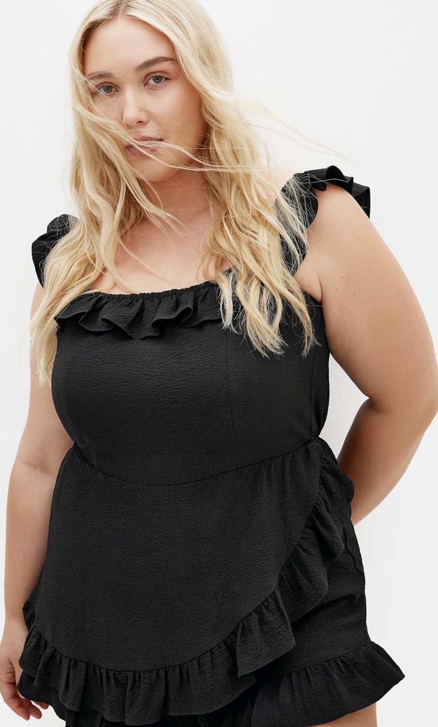 image:imageCity Chic Womens Plus Size Christa PlaysuitBlack