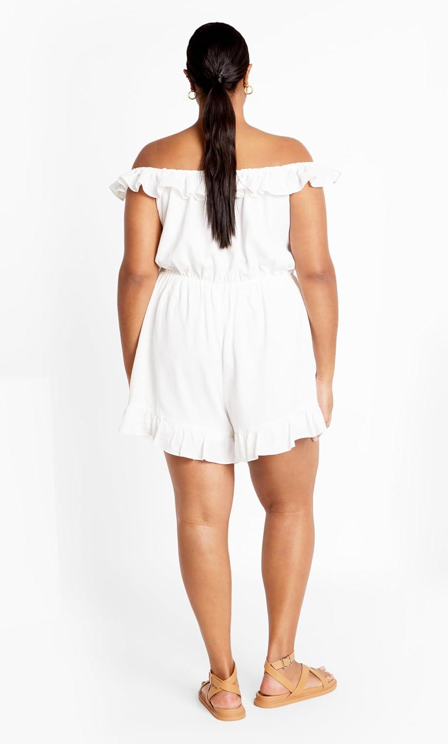 image:imageCity Chic Womens Plus Size Christa PlaysuitIvory