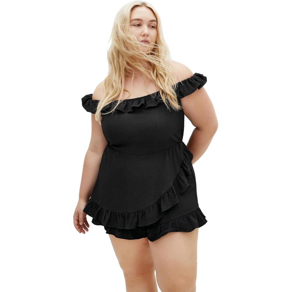 image:imageCity Chic Womens Plus Size Christa PlaysuitBlack