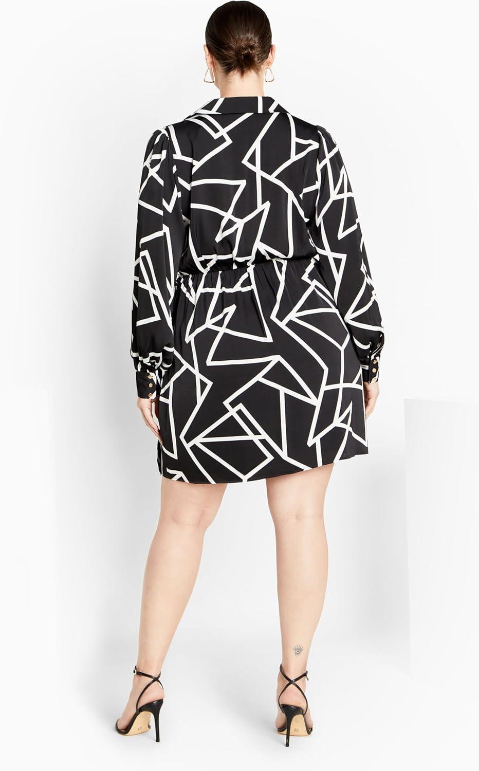 image:imageCity Chic Womens Plus Size Dress Frances PRTGeo Prt