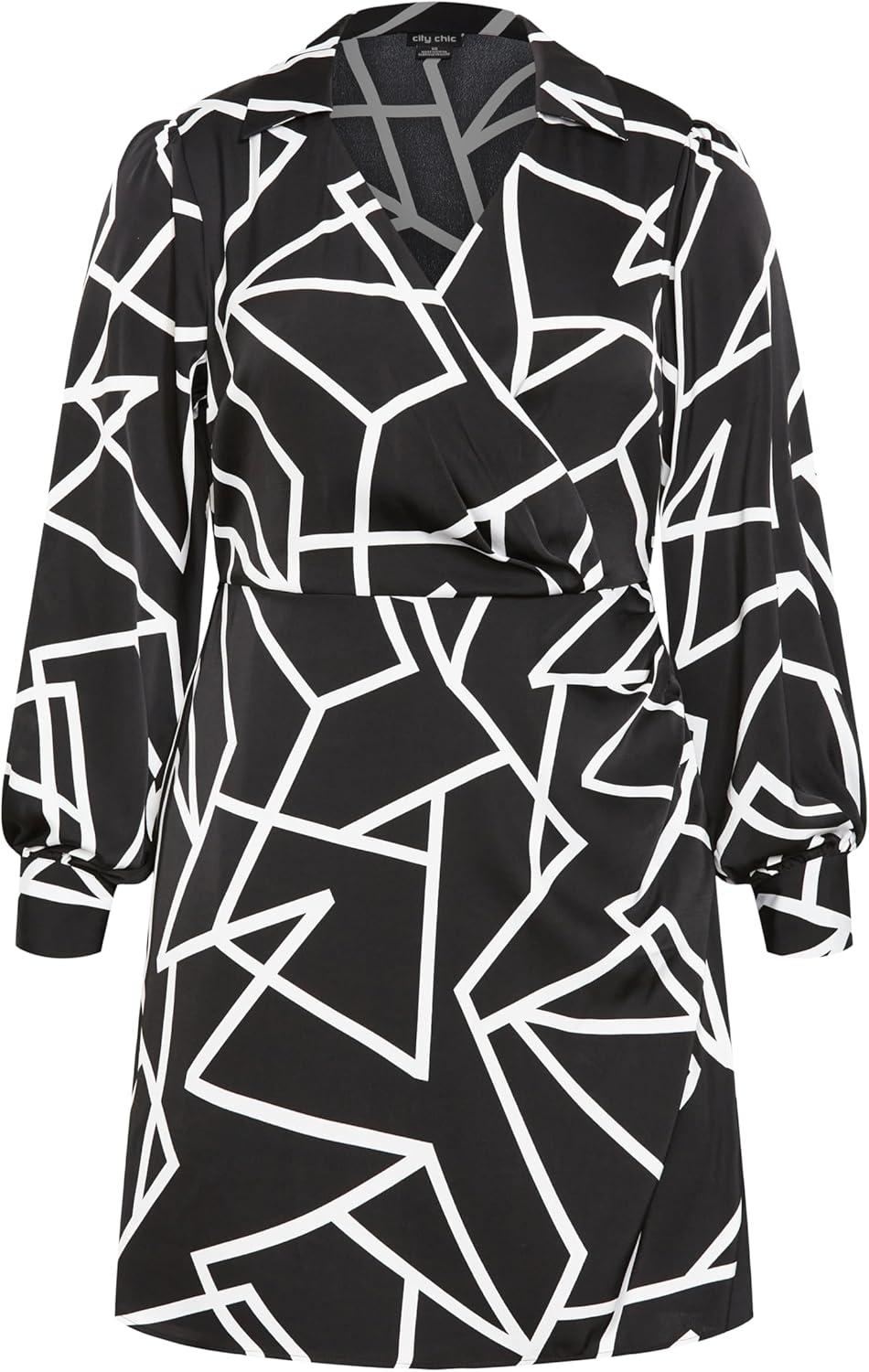 image:imageCity Chic Womens Plus Size Dress Frances PRTGeo Prt