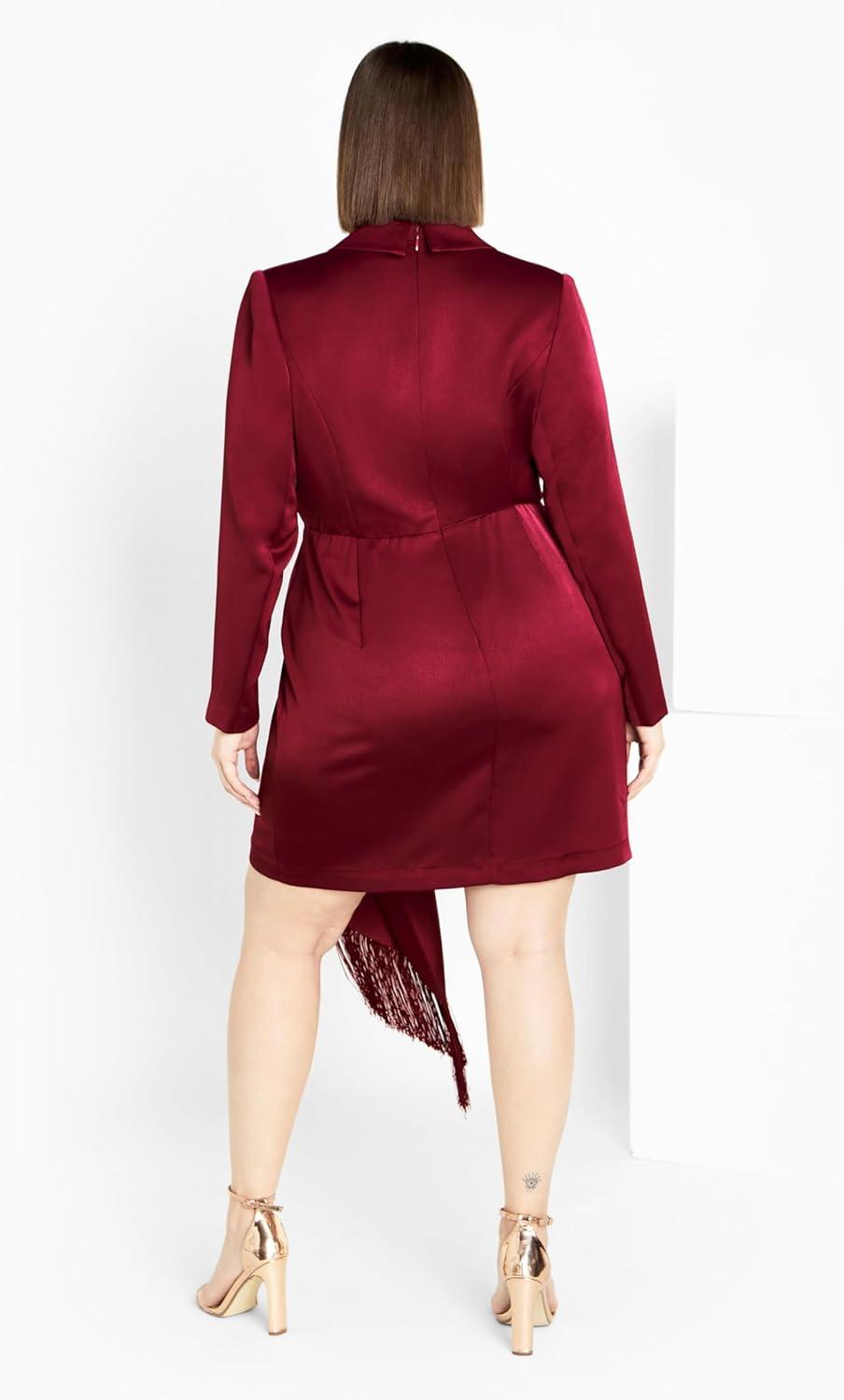 image:imageCity Chic Womens Plus Size Elora DressBerry