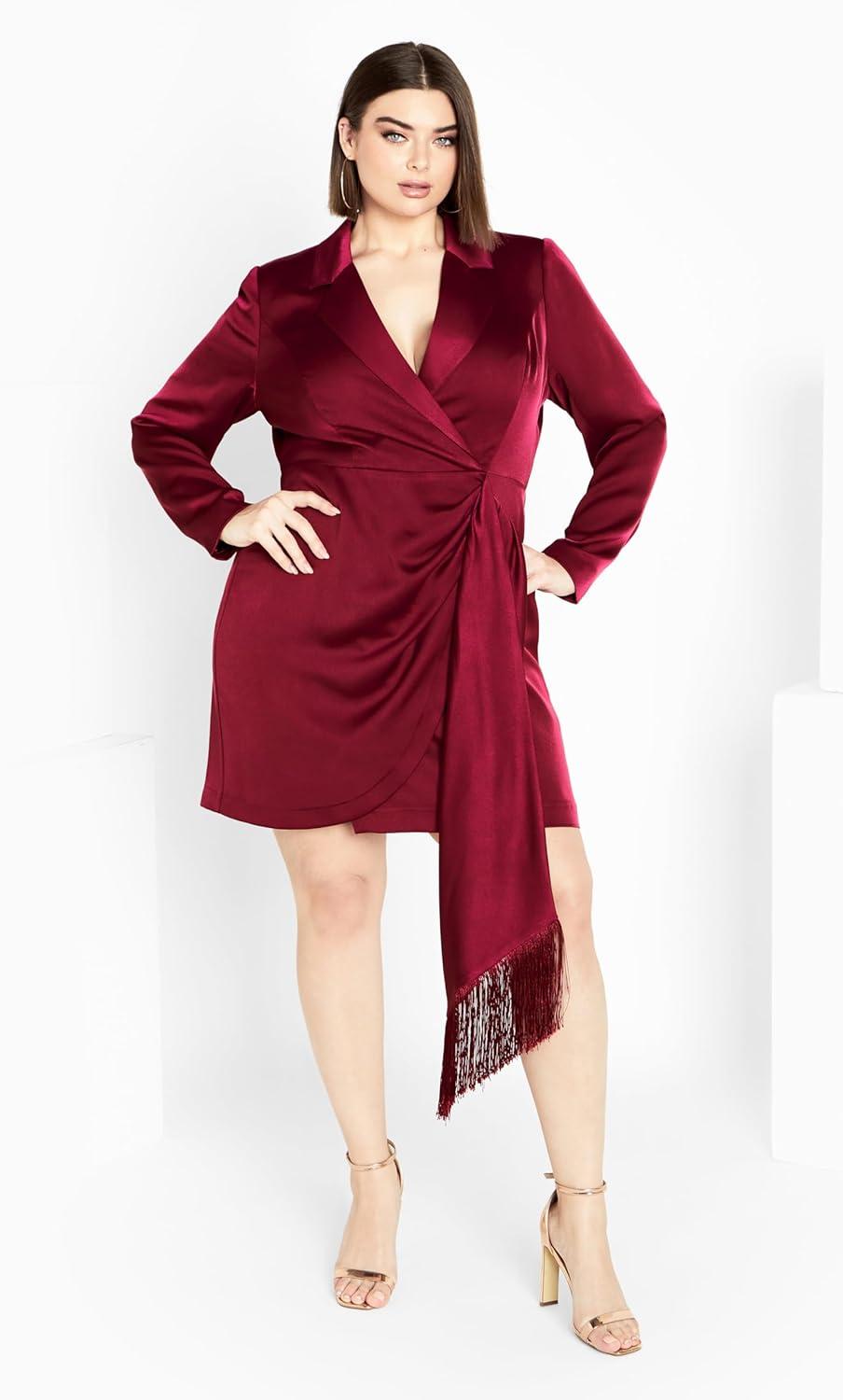 image:imageCity Chic Womens Plus Size Elora DressBerry