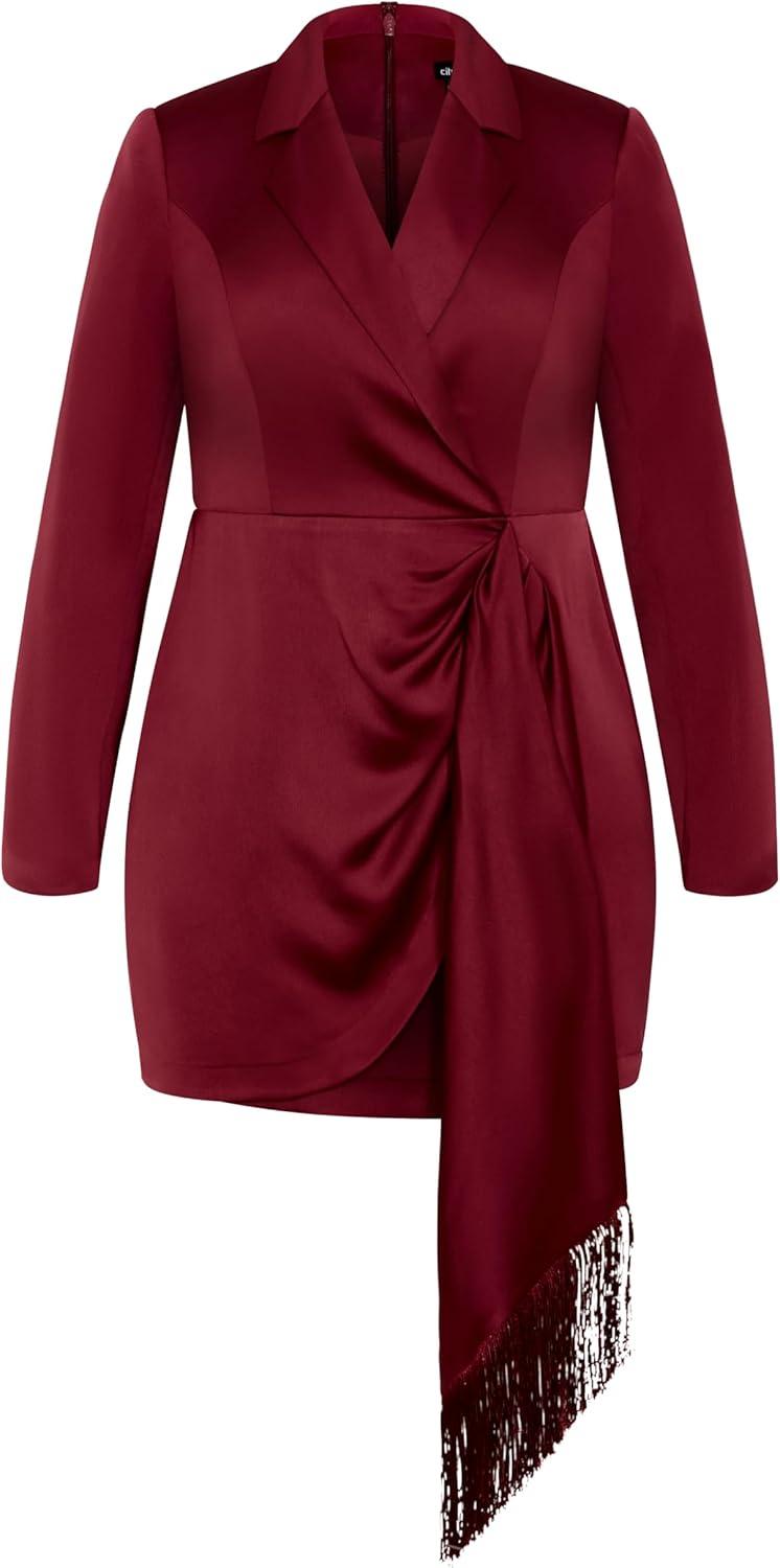 image:imageCity Chic Womens Plus Size Elora DressBerry