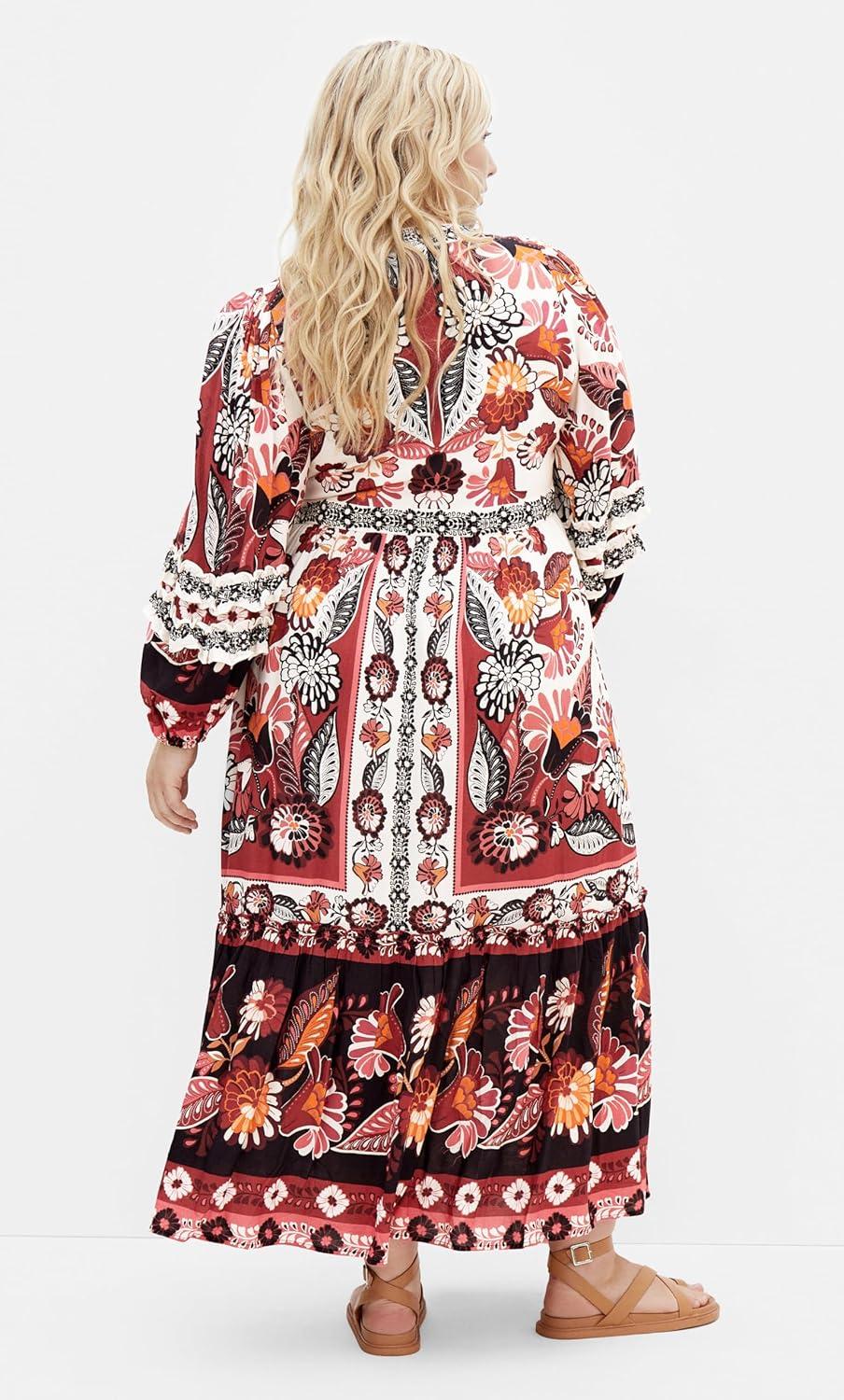 image:imageCity Chic Womens Plus Size Maxi Dress MaliaIvory Plc