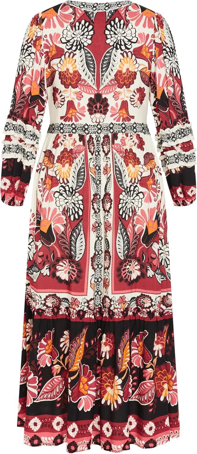image:imageCity Chic Womens Plus Size Maxi Dress MaliaIvory Plc