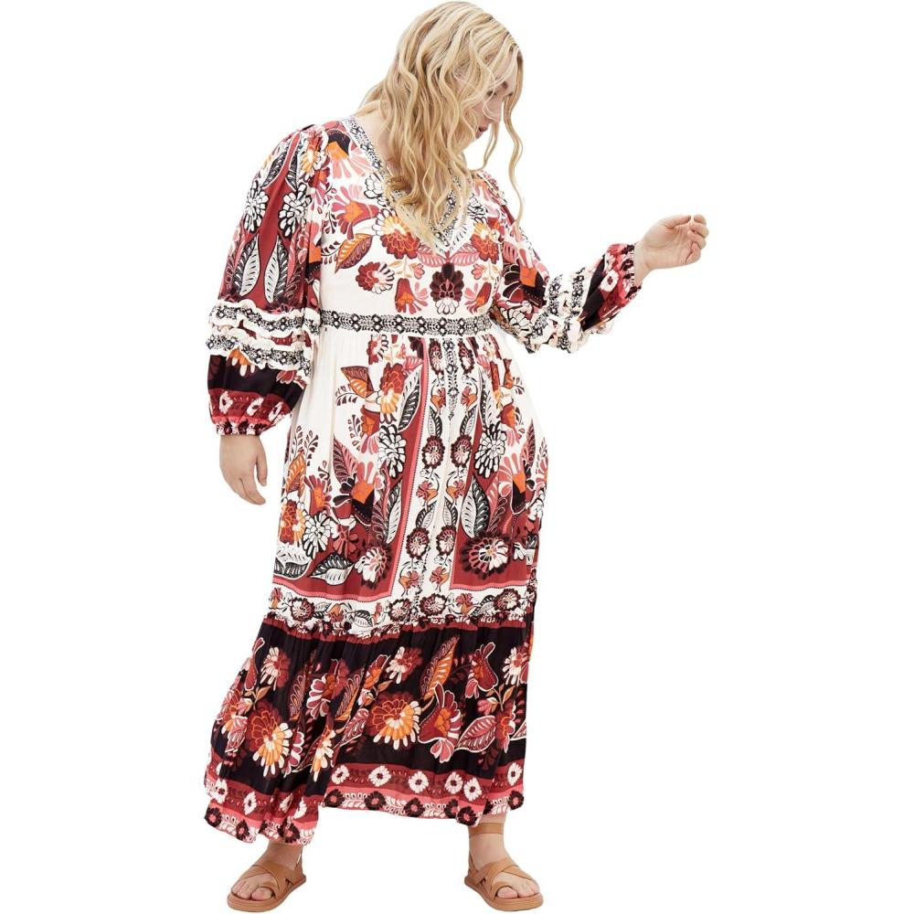 image:imageCity Chic Womens Plus Size Maxi Dress  MaliaIvory Plc