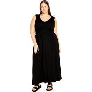 City Chic Women’s Plus Size Lani Maxi Dress(Black)