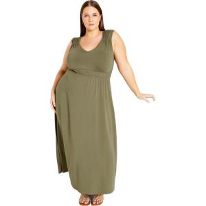 City Chic Women’s Plus Size Lani Maxi Dress(Olive)
