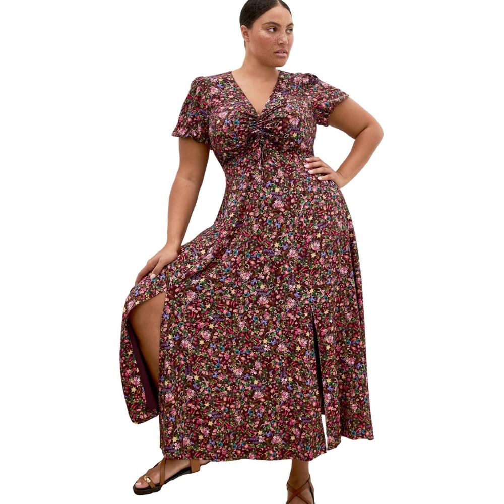 image:imageCity Chic Plus Size Dress Aliya Prairie Print MaxiRodeo Ditsy