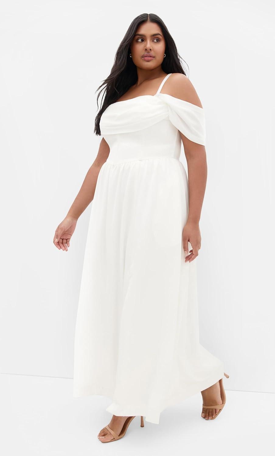 image:imageCity Chic Plus Size Dress Angel Love MaxiIvory