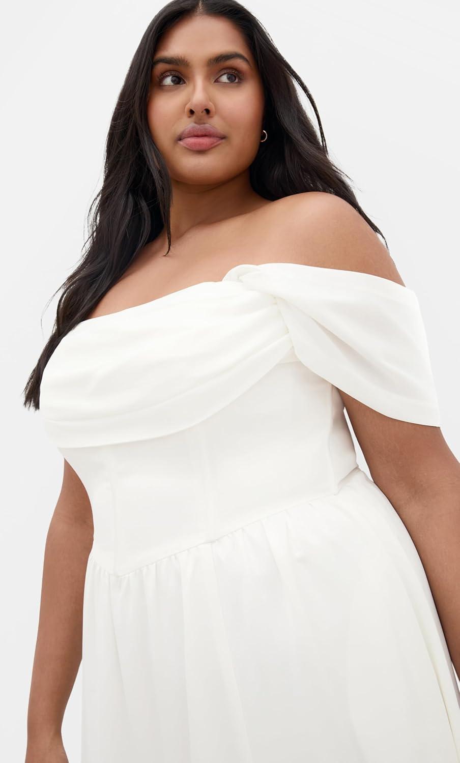 image:imageCity Chic Plus Size Dress Angel Love MaxiIvory
