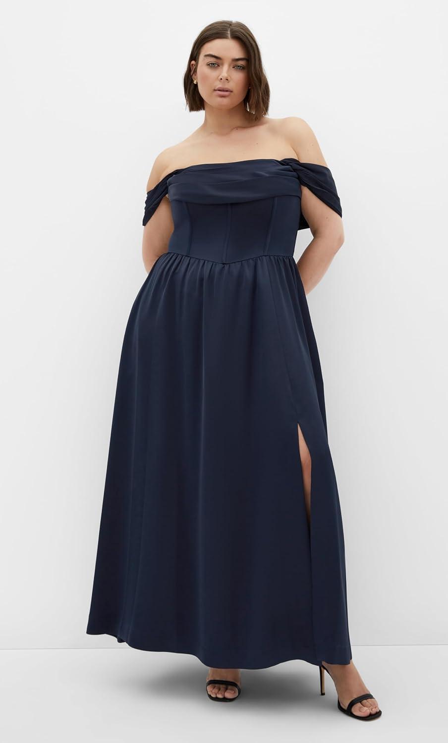 image:imageCity Chic Plus Size Dress Angel Love MaxiNavy
